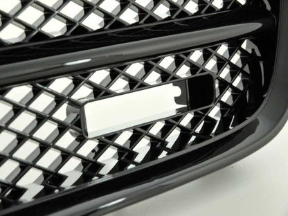 Sportgrill mit Positionslichthalter Frontgrill passend für Audi Q7 Typ 4L Bj. 05-09 schwarz