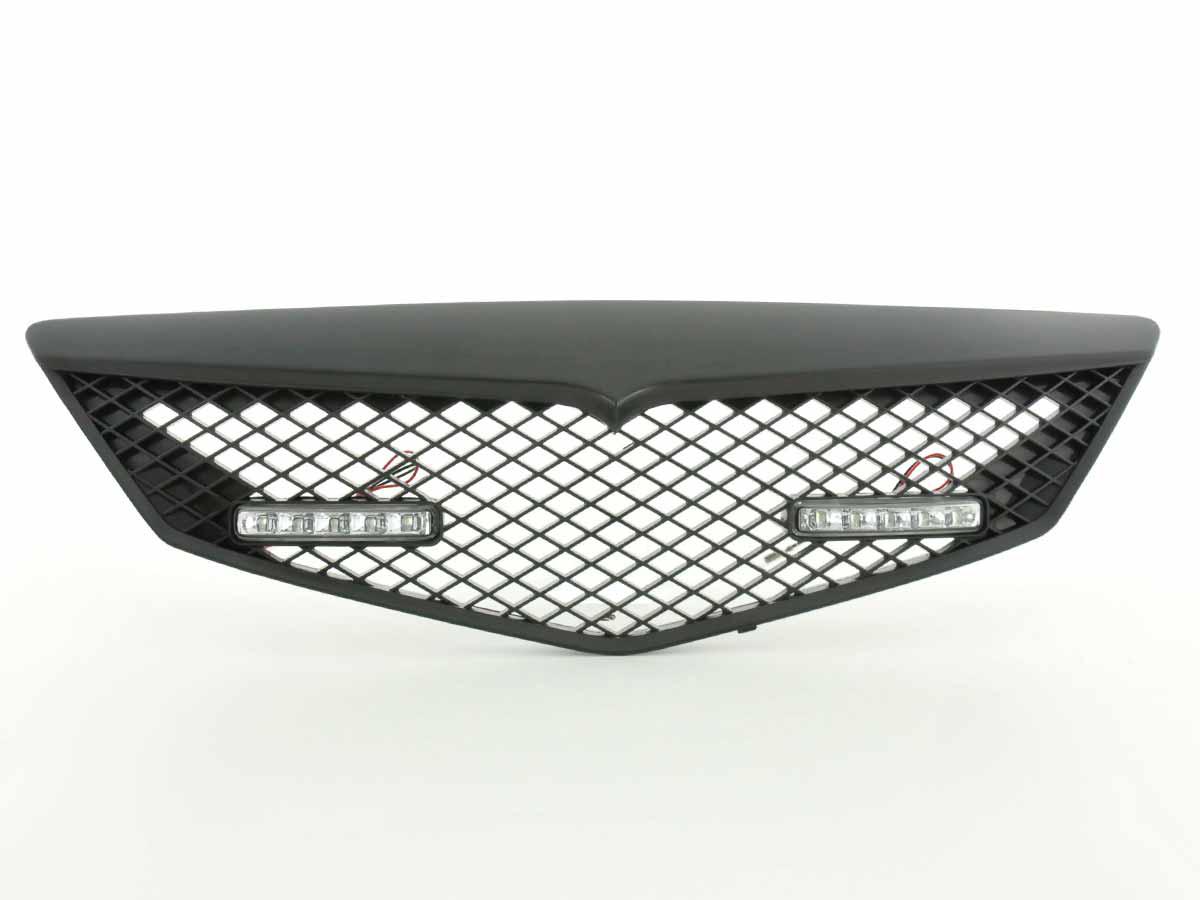 Sportgrill mit Positionslicht Frontgrill Mazda 2 Typ DY Bj. 03-07 schwarz