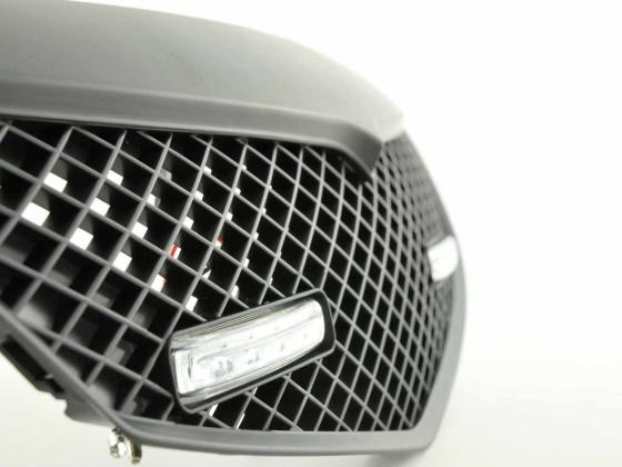 Sportgrill mit Positionslicht Frontgrill Mazda 2 Typ DY Bj. 03-07 schwarz