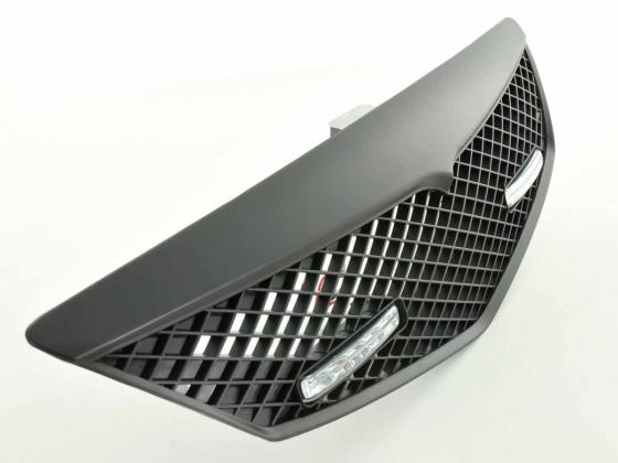 Sportgrill mit Positionslicht Frontgrill Mazda 2 Typ DY Bj. 03-07 schwarz