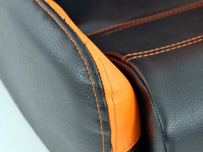 FK Sportsitze Auto Halbschalensitze Set Edition 1 Kunstleder schwarz/orange