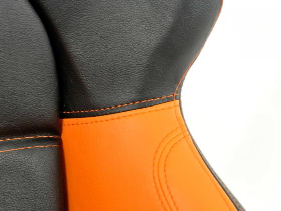 FK Sportsitze Auto Halbschalensitze Set Edition 1 Kunstleder schwarz/orange