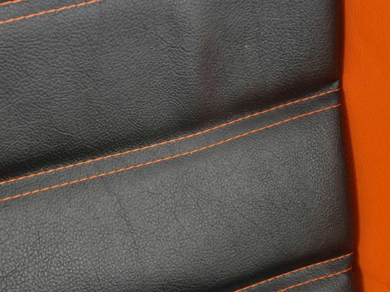 FK Sportsitze Auto Halbschalensitze Set Edition 1 Kunstleder schwarz/orange