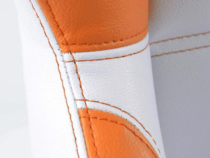 FK Sportsitze Auto Halbschalensitze Set Edition 1 Kunstleder weiß/orange