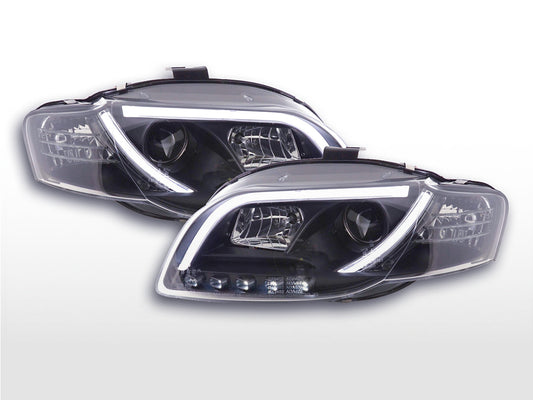 Scheinwerfer Set Daylight LED Tagfahrlicht Audi A4 Typ 8E  05-07 schwarz