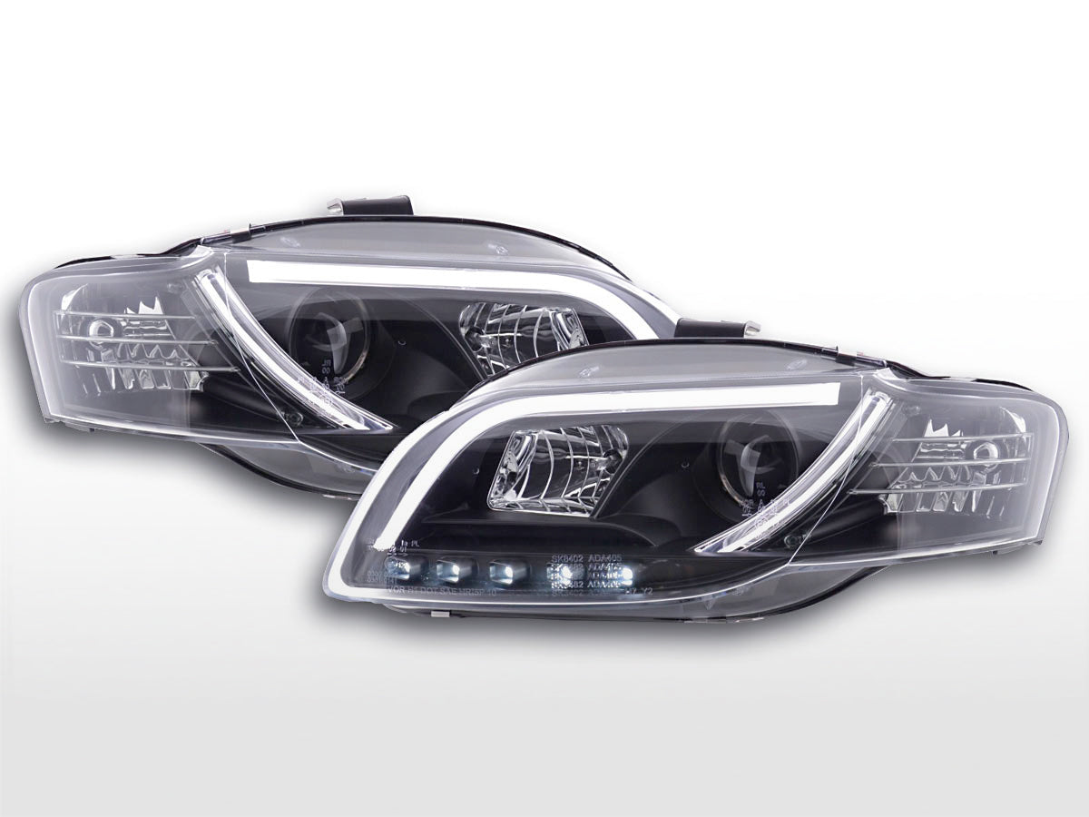 Scheinwerfer Set Daylight LED Tagfahrlicht Audi A4 B7 8E  04-08 schwarz