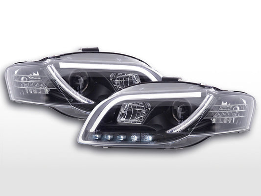 Scheinwerfer Set Daylight LED Tagfahrlicht Audi A4 B7 8E  04-08 schwarz