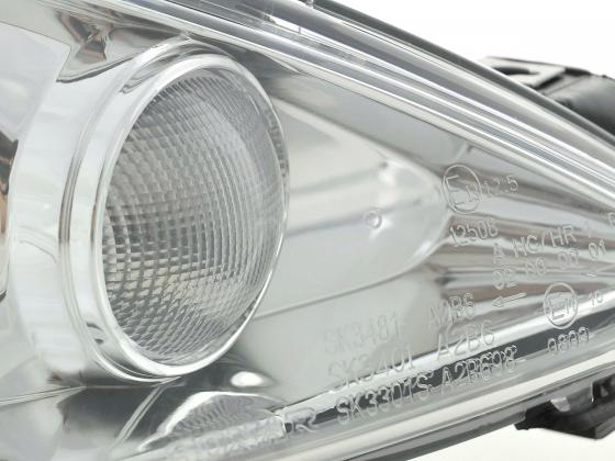 Scheinwerfer Set Angel Eyes Peugeot 206 Bj. 98-03 chrom