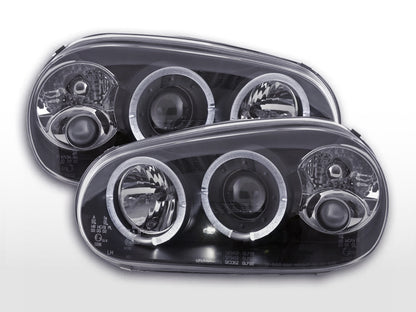Scheinwerfer Set VW Golf 4 Typ 1J  98-03 schwarz