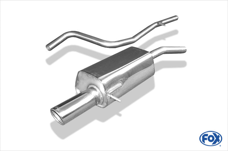 FOX Ford Fiesta VI - Diesel Endschalldämpfer inkl. Verbindungsrohr zum Kat - 1x90 Typ 16