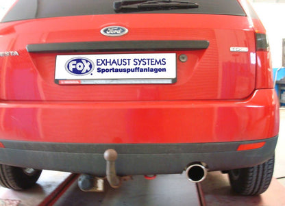 FOX Ford Fiesta VI - Diesel Endschalldämpfer inkl. Verbindungsrohr zum Kat - 1x90 Typ 16