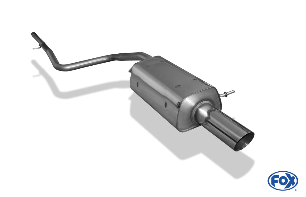 FOX Ford Fiesta VI Endschalldämpfer inkl. Verbindungsrohr zum Kat - 1x90 Typ 14