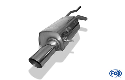 FOX Ford Fiesta VI Endschalldämpfer inkl. Verbindungsrohr zum Kat - 1x90 Typ 14