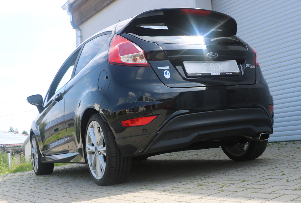FOX Ford Fiesta VII - Black/ Red Edition - 1,0l Eco Boost 1,4l Endschalldämpfer - 145x65 Typ 59
