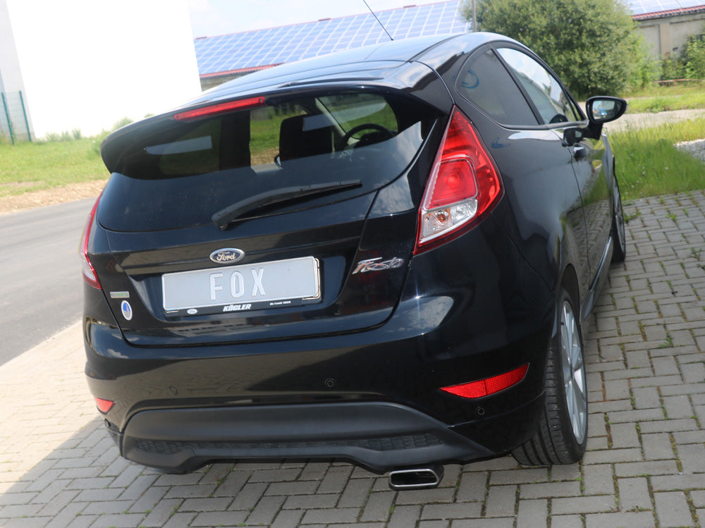 FOX Ford Fiesta VII - Black/ Red Edition - 1,2l  1,4l D  1,6l D Endschalldämpfer - 145x65 Typ 59