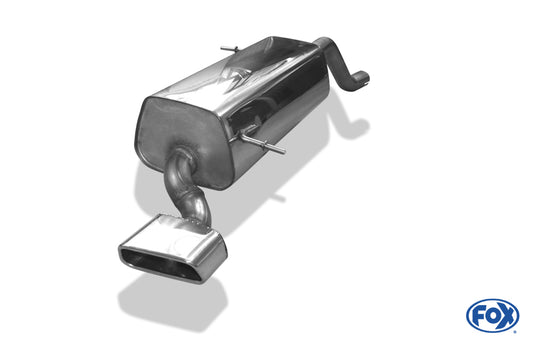 FOX Ford Fiesta VII - Black/ Red Edition - 1,0l Eco Boost 1,4l Endschalldämpfer - 145x65 Typ 59