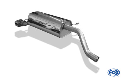 FOX Ford Fiesta VII - Black/ Red Edition - 1,6l 88kW Endschalldämpfer - 145x65 Typ 59