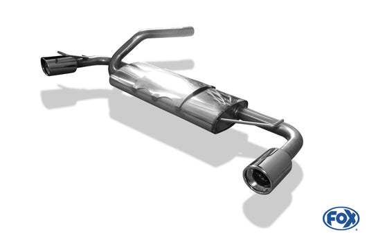 FOX Ford Focus I Fließheck Typ DAW/ DBW Endschalldämpfer quer Ausgang rechts/links - 1x90 Typ 17 rechts/links
