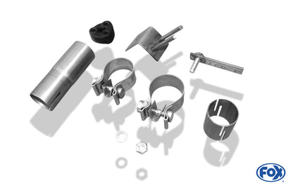 FOX Ford Focus I Fließheck Typ DAW/ DBW Endschalldämpfer quer Ausgang rechts/links - 1x90 Typ 17 rechts/links