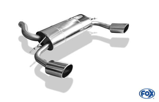 FOX Ford Focus II RS Endschalldämpfer rechts/links - 129x106 Typ 32 rechts/links
