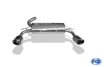 FOX Ford Focus II RS Endschalldämpfer rechts/links - 129x106 Typ 32 rechts/links