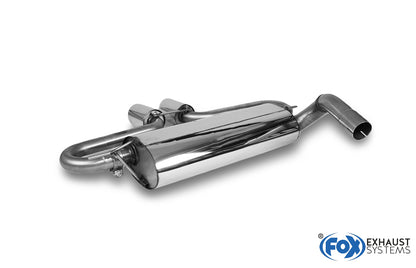 FOX Ford Focus III ST Fließheck Endschalldämpfer quer Ausgang mittig - 2x90 Typ 25 mittig