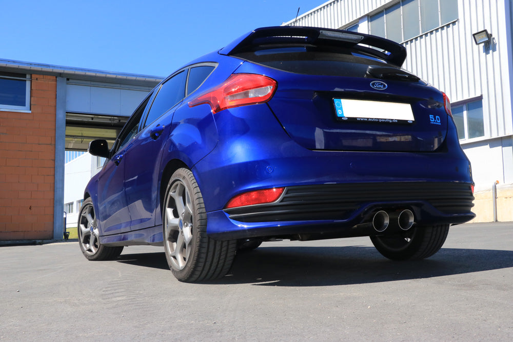 FOX Ford Focus III ST Fließheck Endschalldämpfer quer Ausgang mittig - 2x100 Typ 25 mittig