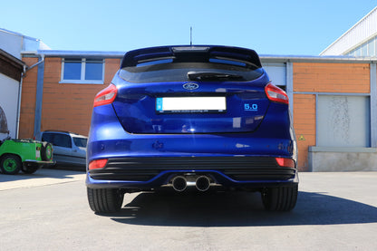 FOX Ford Focus III ST Fließheck Endschalldämpfer quer Ausgang mittig - 2x100 Typ 25 mittig