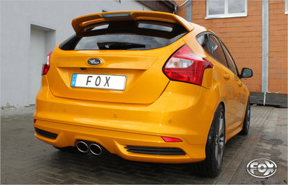 FOX Ford Focus III ST Fließheck Endschalldämpfer quer Ausgang mittig - 2x115x85 Typ 32 mittig