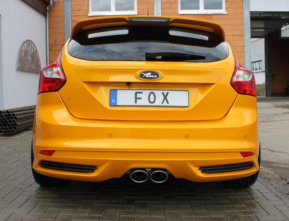 FOX Ford Focus III ST Fließheck Endschalldämpfer quer Ausgang mittig - 2x115x85 Typ 32 mittig