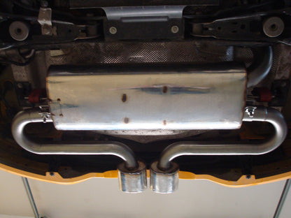 FOX Ford Focus III ST Fließheck Endschalldämpfer quer Ausgang mittig - 2x115x85 Typ 32 mittig