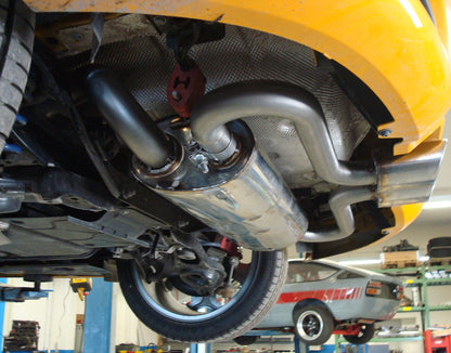 FOX Ford Focus III ST Fließheck Endschalldämpfer quer Ausgang mittig - 2x115x85 Typ 32 mittig