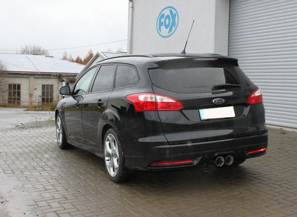 FOX Ford Focus III ST Turnier Endschalldämpfer quer Ausgang mittig - 2x100 Typ 25 mittig