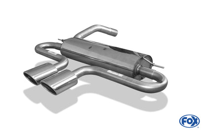 FOX Ford Focus III ST Turnier Endschalldämpfer quer Ausgang mittig - 2x115x85 Typ 32 mittig
