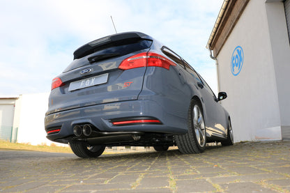 FOX Ford Focus III ST Turnier Diesel Endschalldämpfer quer Ausgang mittig - 2x100 Typ 25 mittig