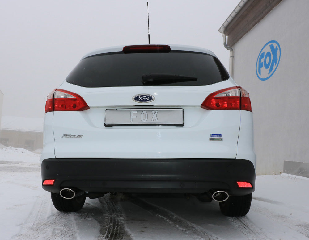 FOX Ford Focus III Ecoboost - Turnier/ Kombi Endschalldämpfer Ausgang rechts/links - 106x71 Typ 32 rechts/links
