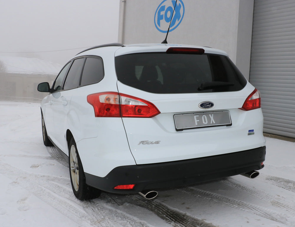 FOX Ford Focus III Ecoboost - Turnier/ Kombi Endschalldämpfer Ausgang rechts/links - 106x71 Typ 32 rechts/links