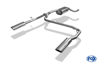 FOX Ford Focus III Ecoboost - Turnier/ Kombi Endschalldämpfer Ausgang rechts/links - 106x71 Typ 32 rechts/links