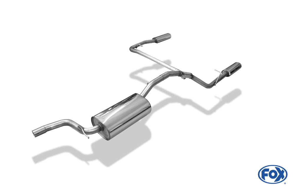 FOX Ford Focus III Ecoboost - Turnier/ Kombi Endschalldämpfer Ausgang rechts/links - 106x71 Typ 32 rechts/links