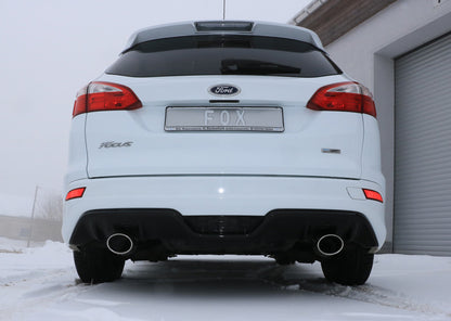 FOX Ford Focus III Ecoboost - Turnier/ Kombi mit Stylingpaket Endschalldämpfer Ausgang rechts/links - 115x85 Typ 32 rechts/links