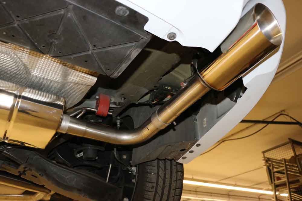 FOX Ford Focus IV Turnier/ Kombi ST-Look Endschalldämpfer Ausgang rechts/links - 1x100 Typ 25 rechts/links für originale ST Stoßstange