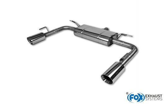 FOX Ford Focus IV Turnier/ Kombi ST-Look Endschalldämpfer Ausgang rechts/links - 1x100 Typ 25 rechts/links für originale ST Stoßstange