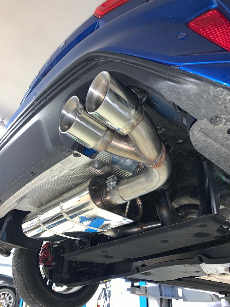 FOX Ford Focus IV ST-Line - starre Hinterachse Endschalldämpfer Ausgang rechts - 2x90 Typ 25