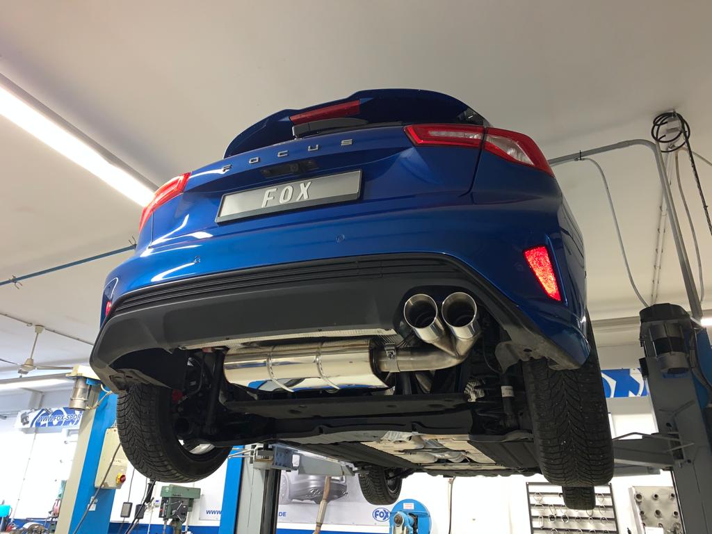 FOX Ford Focus IV ST-Line - starre Hinterachse Endschalldämpfer Ausgang rechts - 2x90 Typ 25
