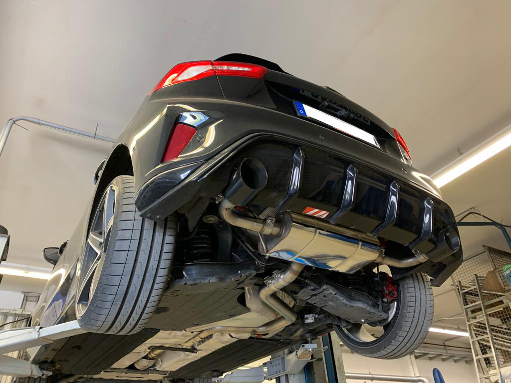 FOX Ford Focus IV ST Endschalldämpfer Ausgang rechts/links ab OPF - 1x100 Typ 25 rechts/links schwarz emalliert