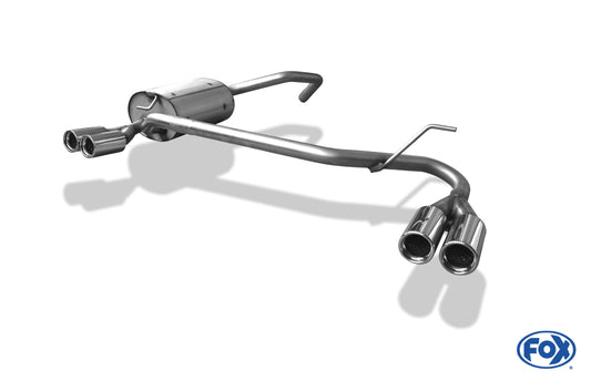 FOX Ford Mondeo Turnier Typ BWY Endschalldämpfer Ausgang rechts/links - 2x76 Typ 13 rechts/links