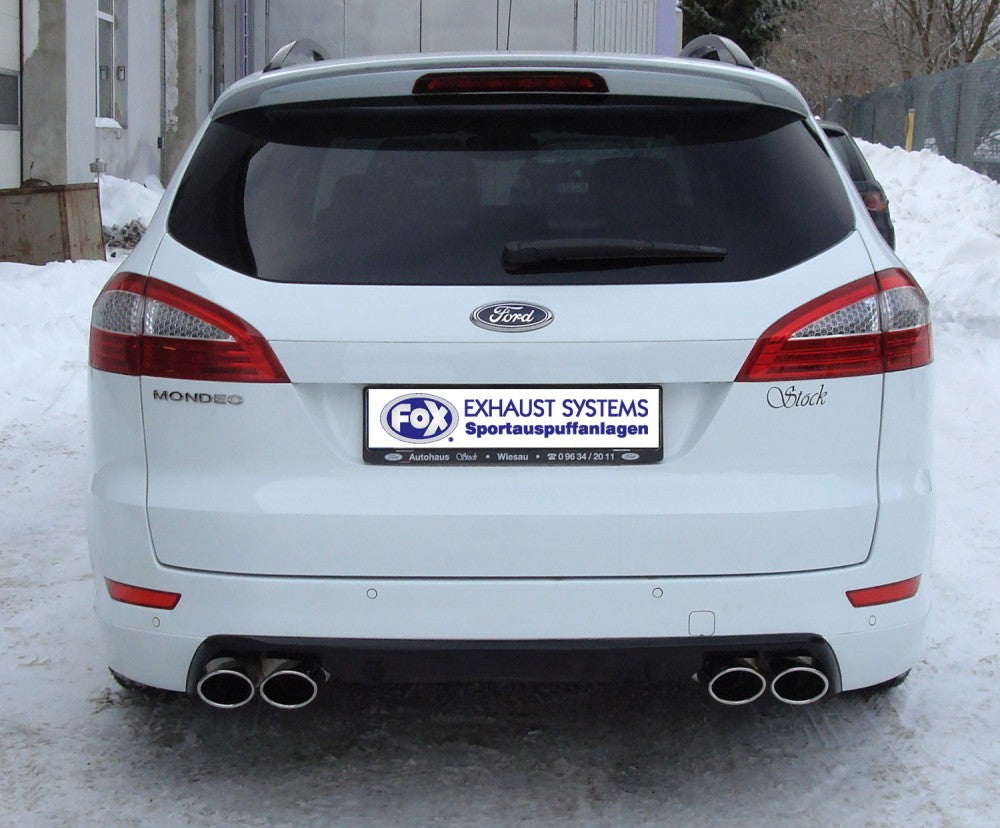 FOX Ford Mondeo IV Turnier (Kombi) - 2,5l Endschalldämpfer rechts/links - 2x106x71 Typ 33 rechts/links