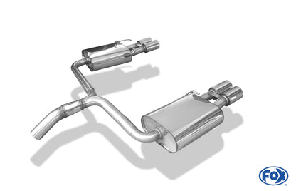 FOX Ford Mondeo IV Turnier (Kombi) Endschalldämpfer rechts/links - 2x80 Typ 13 rechts/links
