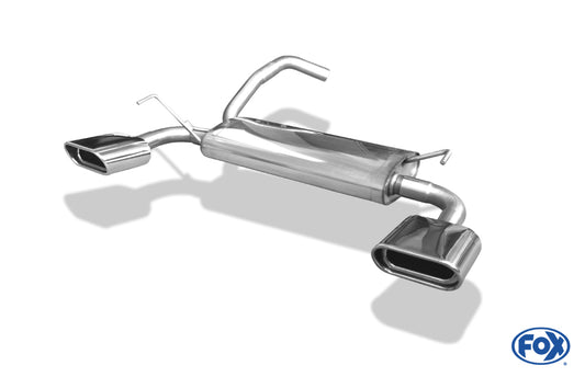 FOX Ford Ka Endschalldämpfer rechts/links - 150x70 Typ 53 rechts/links