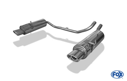 FOX Mazda Tribute Typ EP Endschalldämpfer rechts/links - 115x85 Typ 33 rechts/links